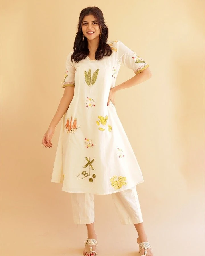Woman in ethnic wear