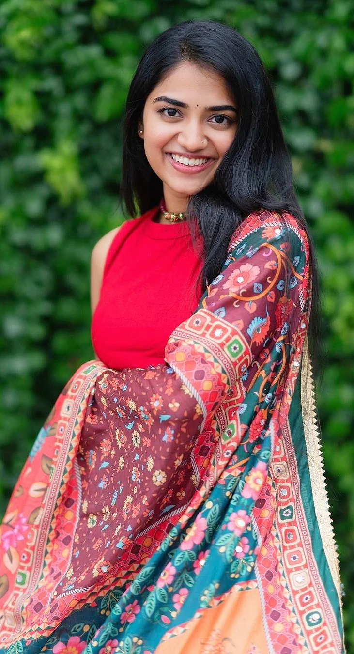 Woman in pink saree
