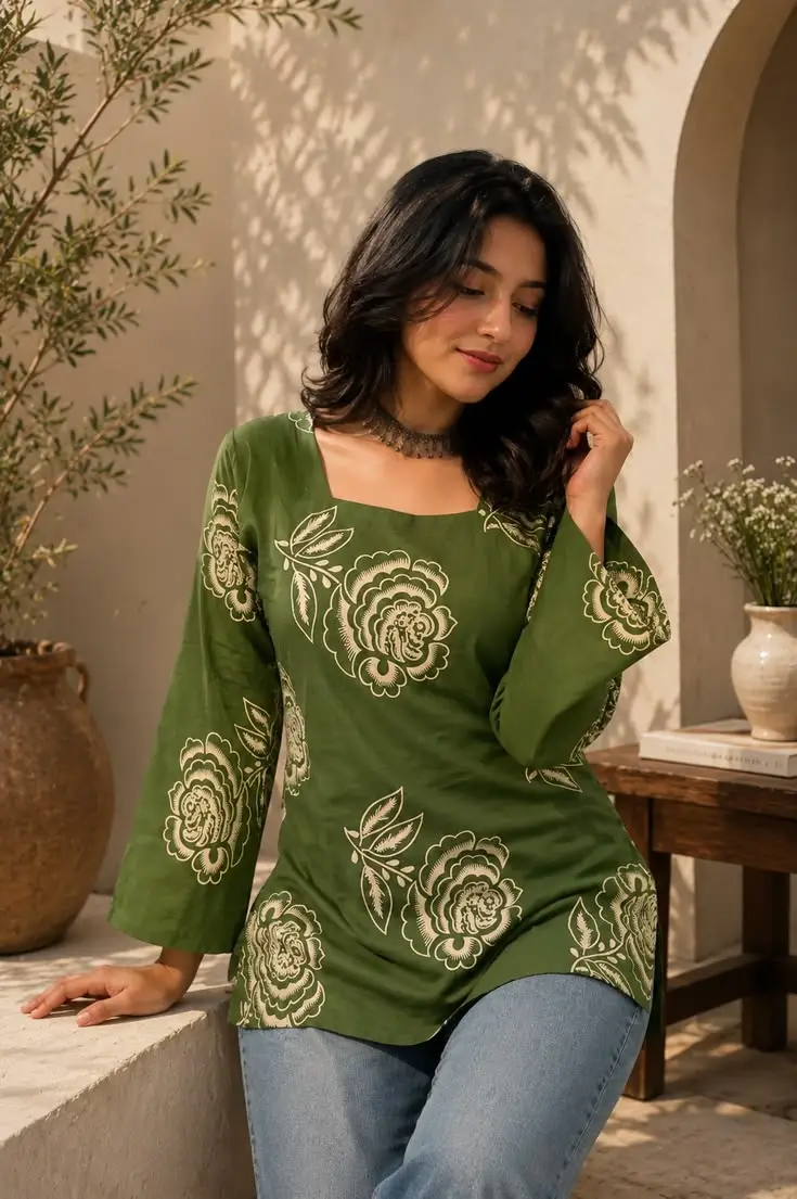 Woman in ethnic wear